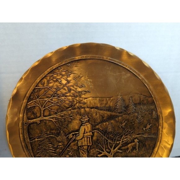 VTG Bronze 9" HandMade Plate By Natale Grove City PA "I'll Be Darned" 1989 - Picture 4 of 6